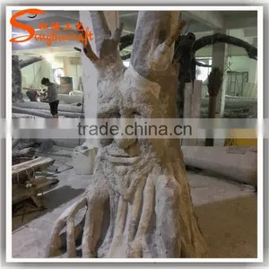 Fiber Glass Decorative Tree Faces Made of Decorative Tree Stump Artificial Tree Without Leaves thumbnail-4