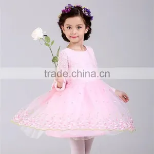 Autumn New Style Toddler Girl Floral Dress For Party Birthday Ceremonies Girls Dress Children Kids Clothes Vestido De Daminha thumbnail-5