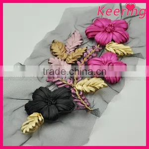 New Design Embroidery Patch With Flower WPHA-109 thumbnail-1