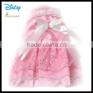 Custom 100% Cotton Baby Girl Chiffon Dress Tank Dress With Frill Princess Dress thumbnail-1