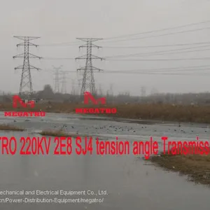 MEGATRO 220KV 2E8 SJ4 Tension Angle Transmission Tower thumbnail-2