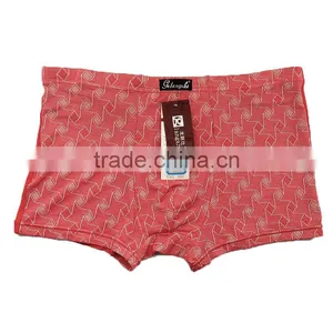 Free Size MenUnderwear Sexy Printing Bamboo Fabric Men Shorts Cheap Men Boxers thumbnail-2