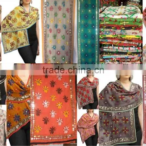 PHULKARI GEORGETTE DUPATTA SHAWL Stole thumbnail-1
