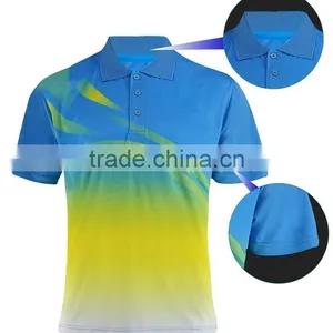 Wholesale Custom Golf Jersey Dri Fit Sublimate 100% Polyester Polo t Shirt for Men thumbnail-3