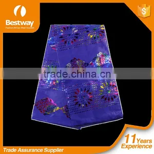 2016 Fancy African Bazin Clothes Bazin Lace In Fashion Style BBZL05 thumbnail-4
