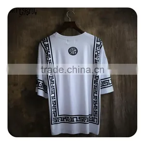 2017 Wholesale Men Plain Custom Longline t Shirt Printing Fitted Men' s Clothing Express China Supplier thumbnail-5