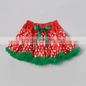Red Pettiskirt TuTu Dress For Girls Christmas Puffy Tulle Skirts thumbnail-2