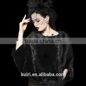 2016 Casual Woman Overclothes Rex Rabbit Fur Coat Lady Faux Fur Stylish Coat for Winter thumbnail-3
