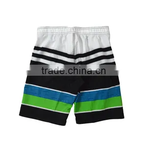 Fitted Swimwear Spandex Teens Young Men Striped Board Shorts Wholesale thumbnail-2