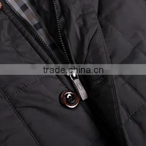 Custom New Design Fashionable Full Zipper Closure Cotton Padded DownJackets Blank Plain Mens Bomber thumbnail-4