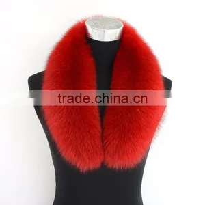 Myfur Genuine Seal Brown Fox Fur Collar for Leather Jacket thumbnail-2