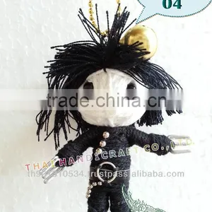 Handmade Keychains Keyrings Voodoo Doll String Accessories Bag Gifts thumbnail-1