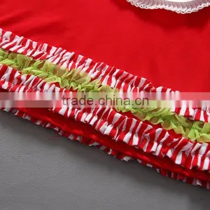 Santa Claus Stripe High Quality Christmas Children Outfit thumbnail-5