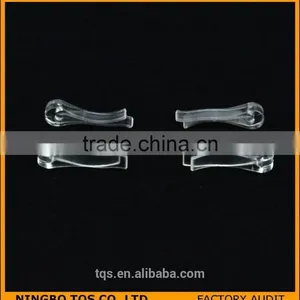 U-shape Without Teeth Garment Accessory Transparent Plastic Clips for Packing thumbnail-1