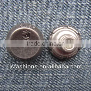 Fashion Customized Gun Black Alloy Shank Jeans Button Manufactured in Wenzhou City thumbnail-1