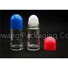 Solid Cylinder Glass Roll on Perfume Bottles in Blue , Red , White thumbnail-1