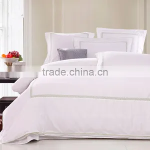 Top Grade 100% Cotton Hotel Bed Linen, White Hotel Linen thumbnail-1