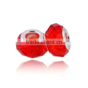 Charm Bead Fit European Bracelets,DIY Glass Crystal Murano Charm Beads thumbnail-2