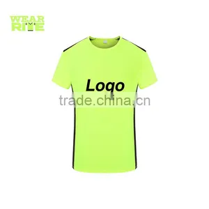 Custom Logo Printing 100% Dry Fit Polyester Football T-shirt thumbnail-1