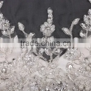 2017 New Style Luxury Beaded Round Neck Long Sleeve Mermaid Lace Wedding Dress BS42 thumbnail-2