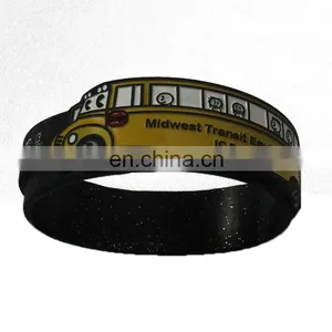 Hotsale 15 Colours Silicone Basketball Wristband Sport Bracelet thumbnail-1
