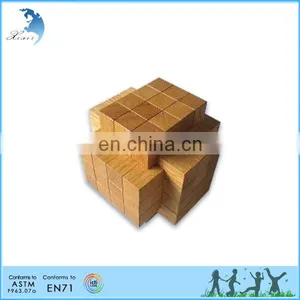 Educational Wooden 3d Wood Puzzles Interlocking Wooden Kids Toys thumbnail-1