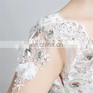 HS1606 Vintage Wedding Dress Customized Plus Size Beach Mermaid Bridal Gown thumbnail-5