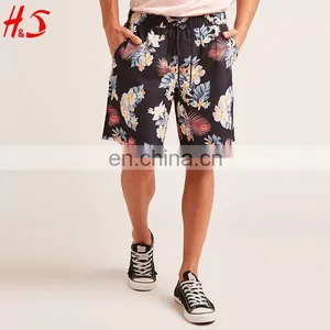 New Style Wholesale Summer Floral Print Swim Trunks Men thumbnail-1