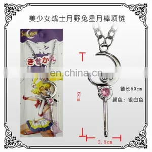 New Style Hot Silver Moon Sailor Moon Necklace Wholesale Fashion Anime SailorMoon Necklace thumbnail-1