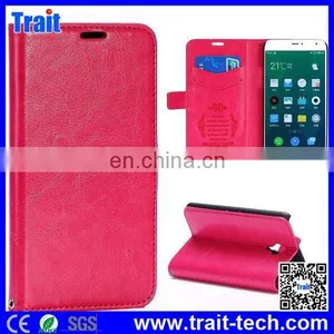 Crystal Grain Pattern Wallet Style Magnetic Flip Stand PC+PU Leather Case for Meizu MX4 thumbnail-3