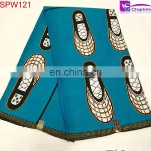 African Super Wax Cotton Wax Print Fabric Wholesale Print Fabric Wax Print thumbnail-1