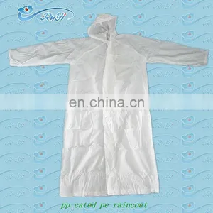 Disposable Plastic / pe / pp Cated pe Raincoat thumbnail-1
