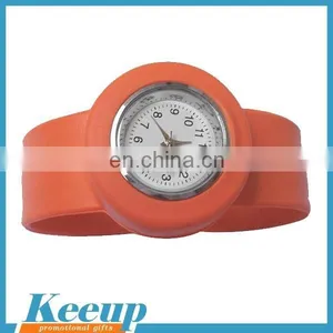 Cheap Silicone Slap Watch With Custom Logo Printed thumbnail-1
