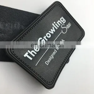 Custom Floral Pattern Knit Beanie Leather Patch thumbnail-3