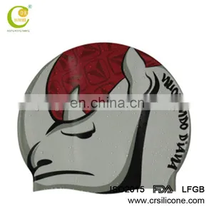 Custom Swim Cap,New Design Swimming Cap/Swim Hat Printed Logo Is Available thumbnail-6