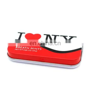 Suqare Candy Storage Open Top Tin Can Customized Tin Small Mint Can thumbnail-3