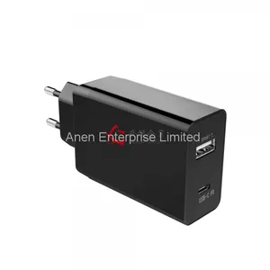 30W Euro Plug Dual USB C PD Charger for Apple MacBook / HP Pro Tablet 608 thumbnail-2