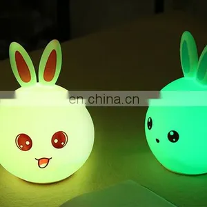 Silicone Rabbit Nightlight/kids Baby Led Night Light/motion Sensor Night Light for Kids thumbnail-4