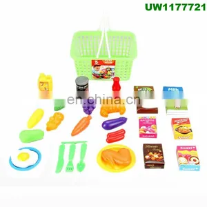 Play Food Set for Kids & Toy Food for Pretend Play - Huge 125 Piece Play Kitchen Set With Children Educational Food Toys for To thumbnail-1