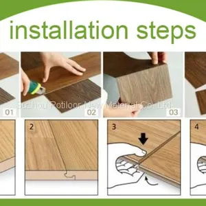 SPC Floor Plastic Flooring Sheet Tiles Slotted Click Lock 5.0mm Thickness 0.5mm Wear Layer thumbnail-5
