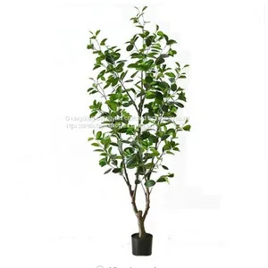 130cm Top Quality Artificial Money Tree Potted for Sale thumbnail-1
