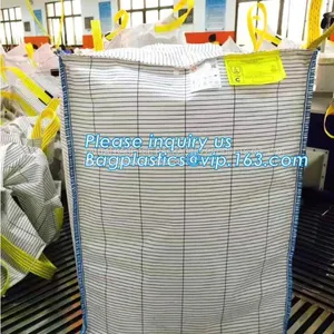 U-type Competitive Price 100% PP Breathable Bulk Big Woven Fibc Bags Mesh Jumbo Bag for Firewood Potato, BAGPLASTICS thumbnail-1