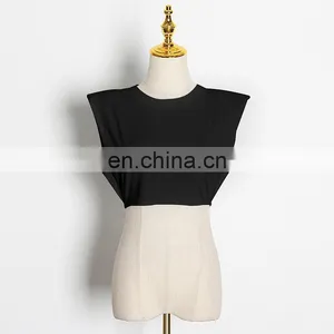 INS Fashion Wholesale Women Hot Custom Logo T Shirt Summer Blank Ladies Crop Top thumbnail-4