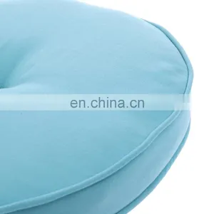Recyclable Polyester Solid Blue Color Round Seat Pad Chair Pad for Indoor and Outdoor thumbnail-4