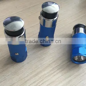3 In1 LED Mini Rechargeable Aluminum LED Car Charger Flashlight thumbnail-3
