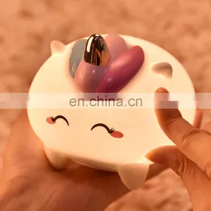 Mini Rechargeable Touch Pat Sensor Silicone Lamp Led Baby Night Light for Kids thumbnail-3