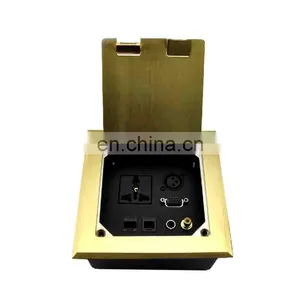 Stainless Steel Under Ground Power and Data Floor Socket Box thumbnail-3