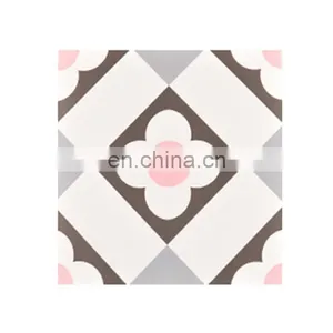 Special Artistic Floor Tile Antique Living Room Balcony Anti-slip Pink Floret Brick thumbnail-1