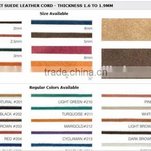 Split Suede Leather Cord thumbnail-1