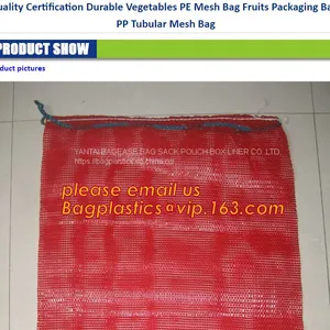 PE Raschel Mesh Net Bag,Fruit Vegetable Potato Bag / PP PE Mesh Bag / Raschel Leno Mesh Bag for Packing Onions Potatoes thumbnail-1
